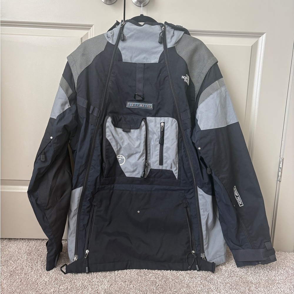 The North Face Steep Tech Men's Black and Gray Ski Jacket